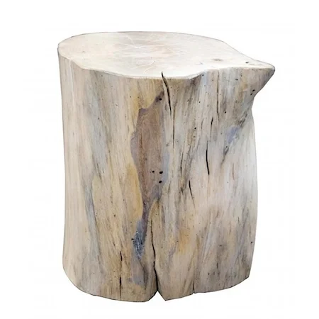 Rustic Tree Trunk Side Table